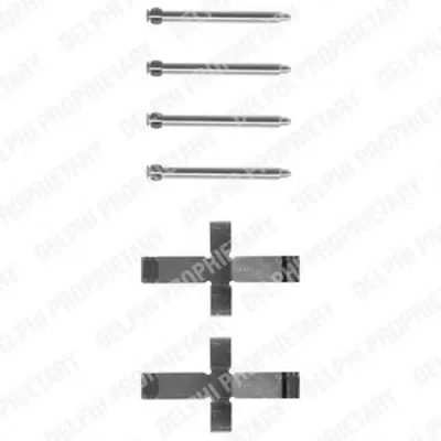 Комплектующие, колодки дискового тормоза DELPHI купить