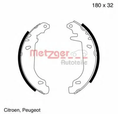 Комплект тормозных колодок METZGER купить