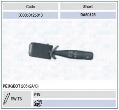 Выключатель на колонке рулевого управления MAGNETI MARELLI купить