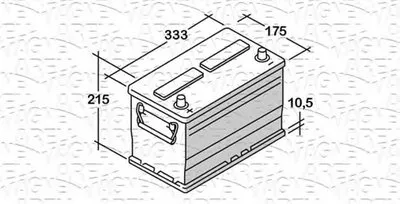Стартерная аккумуляторная батарея ES MAGNETI MARELLI купить