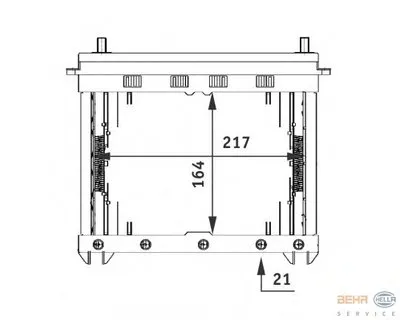 Теплообменник, отопление салона BEHR HELLA SERVICE купить