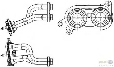Трубопровод, теплообменник BEHR HELLA SERVICE купить