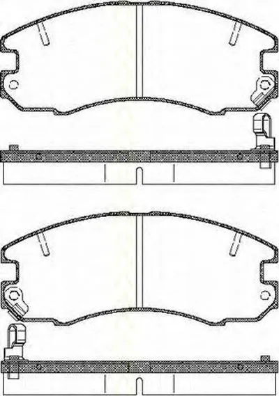 Комплект тормозных колодок, дисковый тормоз TRISCAN купить