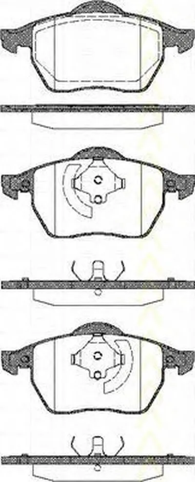 Комплект тормозных колодок, дисковый тормоз TRISCAN купить