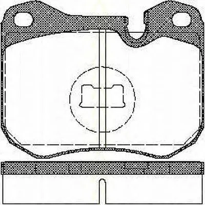 Комплект тормозных колодок, дисковый тормоз TRISCAN купить