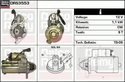 Стартер Remanufactured REMY (Light Duty) DELCO REMY купить