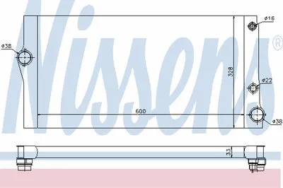 Радиатор, охлаждение двигателя NISSENS купить