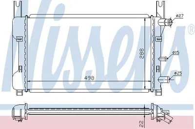 Радиатор, охлаждение двигателя NISSENS купить