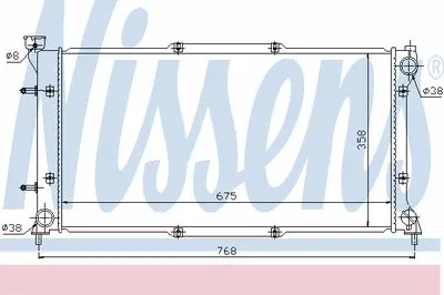 Радиатор, охлаждение двигателя NISSENS купить