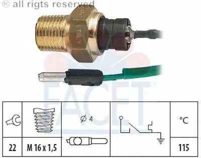 термовыключатель, сигнальная лампа охлаждающей жидкости FACET купить