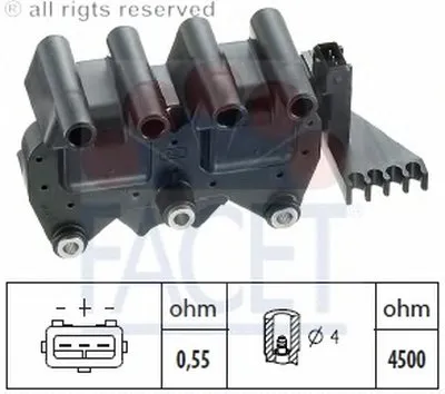 Катушка зажигания FACET купить