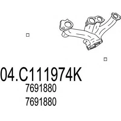 Труба выхлопного газа MTS купить