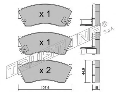 Комплект тормозных колодок, дисковый тормоз TRUSTING купить