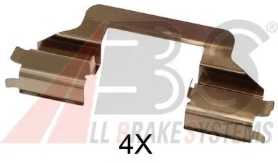 Комплектующие, колодки дискового тормоза A.B.S. купить