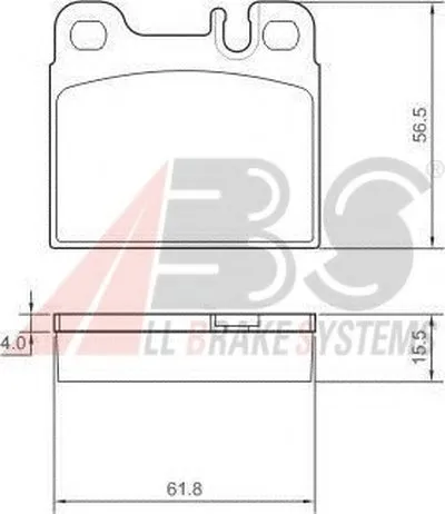 Комплект тормозных колодок, дисковый тормоз A.B.S. купить