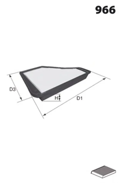 Фильтр, воздух во внутренном пространстве MECAFILTER MECAFILTER купить