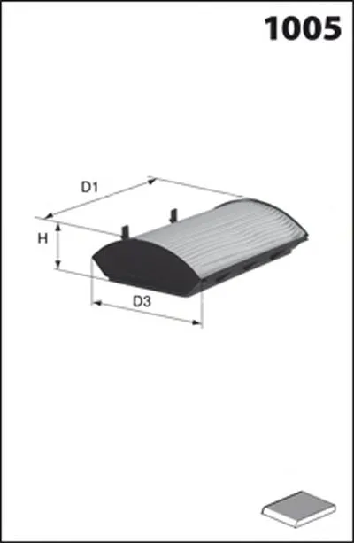 Фильтр, воздух во внутренном пространстве MECAFILTER MECAFILTER купить