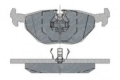 Комплект тормозных колодок, дисковый тормоз SCT Germany купить