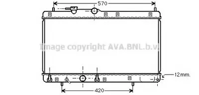 Радиатор, охлаждение двигателя AVA QUALITY COOLING купить