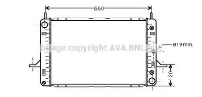 Радиатор, охлаждение двигателя AVA QUALITY COOLING купить
