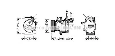 Компрессор, кондиционер AVA QUALITY COOLING купить