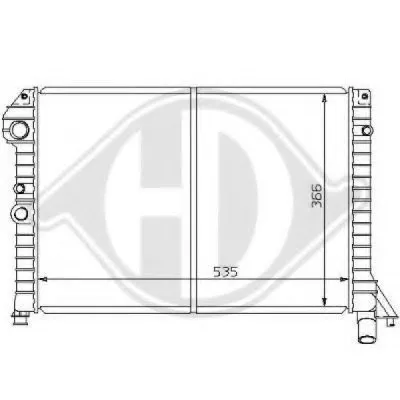 Радиатор, охлаждение двигателя DIEDERICHS купить