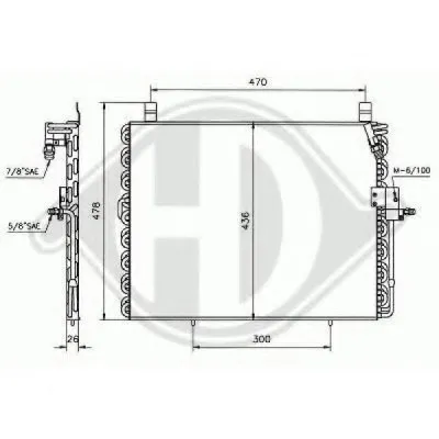 Конденсатор, кондиционер DIEDERICHS купить