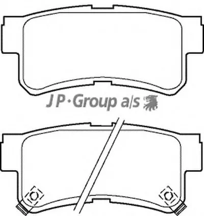 Комплект тормозных колодок, дисковый тормоз QH JP GROUP купить