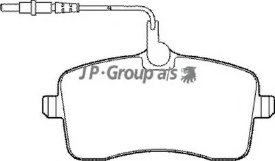 Комплект тормозных колодок, дисковый тормоз QH JP GROUP купить