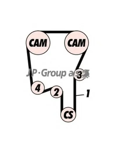 Комплект ремня ГРМ QH JP GROUP купить