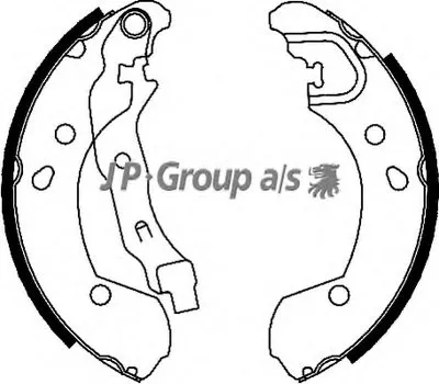 Комплект тормозных колодок QH JP GROUP купить