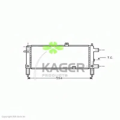 Радиатор, охлаждение двигателя KAGER купить