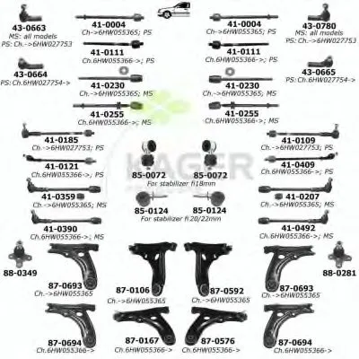 Подвеска колеса KAGER купить