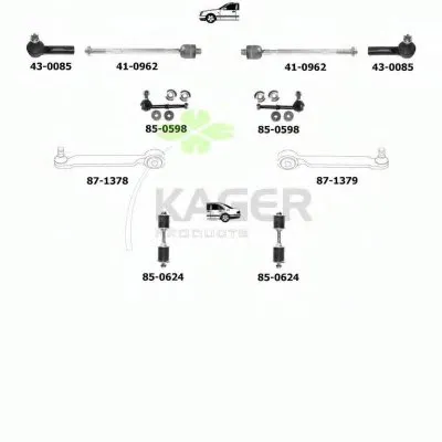 Подвеска колеса KAGER купить