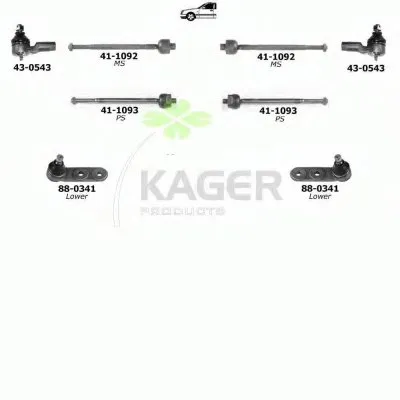 Подвеска колеса KAGER купить
