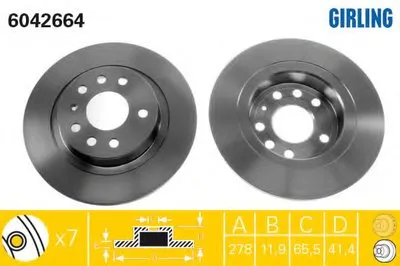 Тормозной диск GIRLING купить