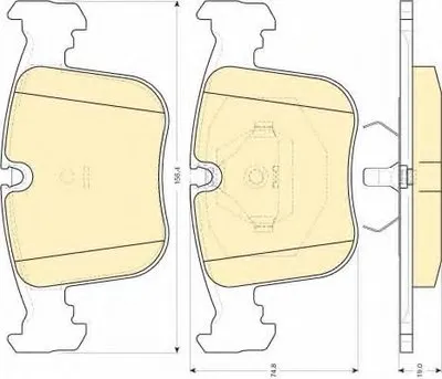 Комплект тормозных колодок, дисковый тормоз GIRLING купить