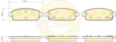Комплект тормозных колодок, дисковый тормоз GIRLING купить