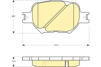 Комплект тормозных колодок, дисковый тормоз GIRLING купить