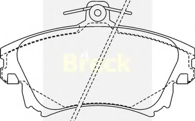 Комплект тормозных колодок, дисковый тормоз BRECK купить