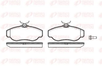Комплект тормозных колодок, дисковый тормоз KAWE купить