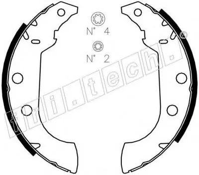 Комплект тормозных колодок fri.tech. купить