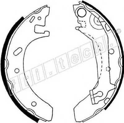 Комплект тормозных колодок REPARATION KIT fri.tech. купить