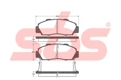 Комплект тормозных колодок, дисковый тормоз sbs купить