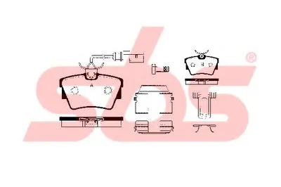 Комплект тормозных колодок, дисковый тормоз sbs купить
