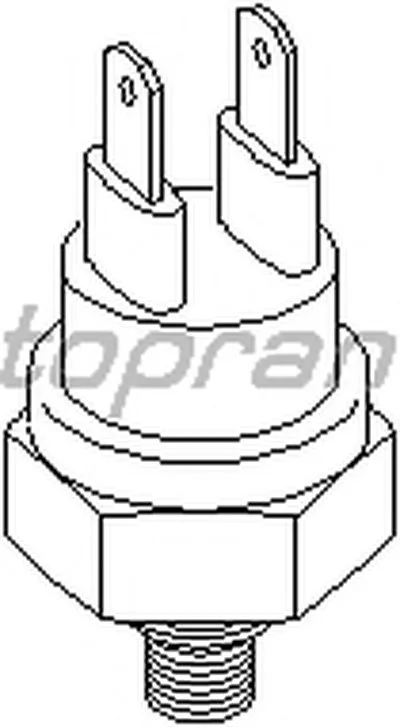 Датчик, температура охлаждающей жидкости TOPRAN купить