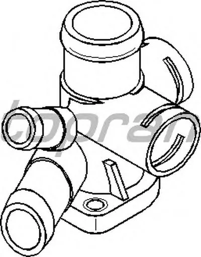 Фланец охлаждающей жидкости TOPRAN купить