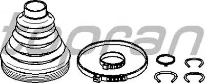 Комплект пылника, приводной вал TOPRAN купить