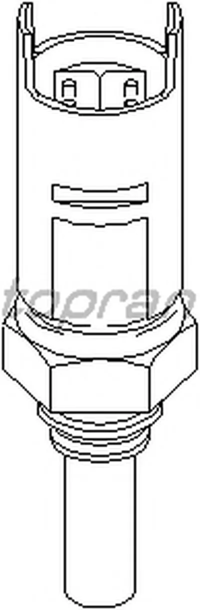 Датчик, температура охлаждающей жидкости TOPRAN купить