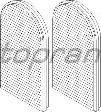 Фильтр, воздух во внутренном пространстве TOPRAN купить